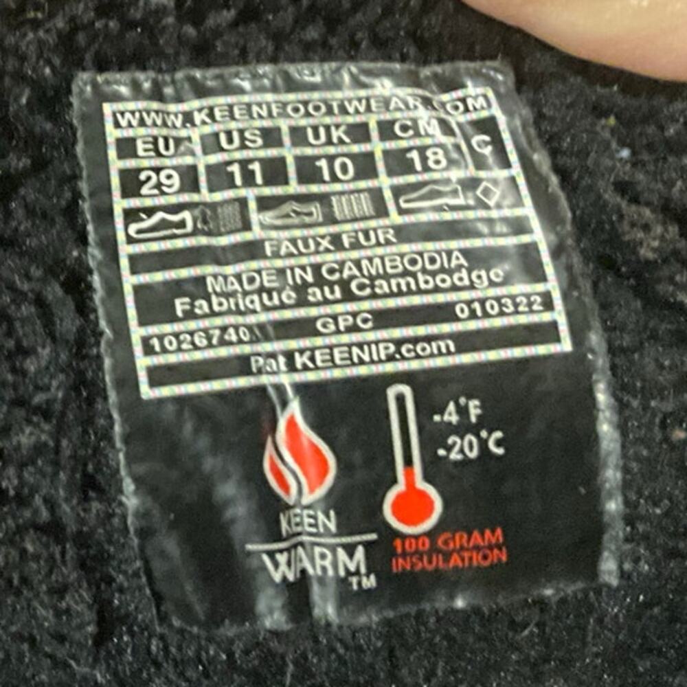 KEEN Hiking Winter Boots Youth 11 Brown Keen-Warm -4° Non Skid Contour Arch - Picture 3 of 11